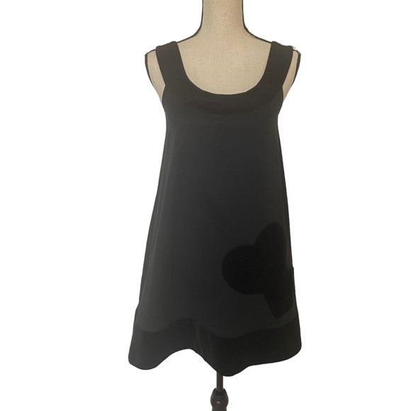 ERIN FETHERSTON FOR TARGET LIMITED EDITION SLEEVELESS BLACK VELVET HEART DRESS - Picture 2 of 11
